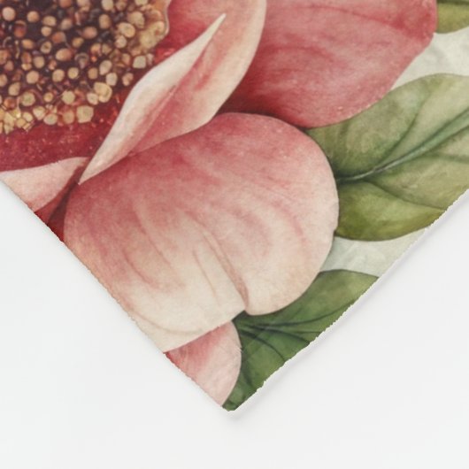 かわいらしインスパイアヴィンテージ花柄 フリースブランケット (角)