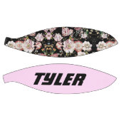 かわいらしエレガントガーリーシックなピンクのフローラ バスケットボール (パネル)