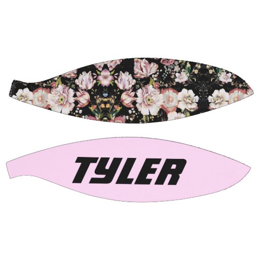 かわいらしエレガントガーリーシックなピンクのフローラ バスケットボール (パネル)