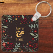 かわいらしエレガントフローラ キーホルダー (裏面)