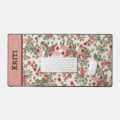 かわいらしエレガントフローラ デスクマット (キーボード&マウス)