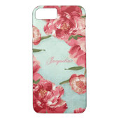 かわいらしエレガントレトロ花スタイリッシュの白い顔 Case-Mate iPhoneケース (裏面)