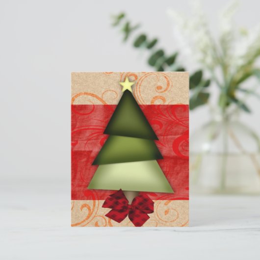 かわいらしエレガント休日あいさつ シーズンポストカード (スタンド正面)