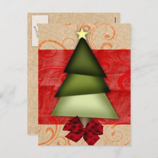 かわいらしエレガント休日あいさつ シーズンポストカード (正面/裏面)