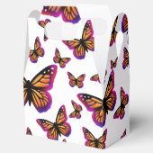 かわいらしエレガント水色の蝶 フェイバーボックス (オープン)