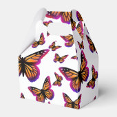 かわいらしエレガント水色の蝶 フェイバーボックス (正面サイド)