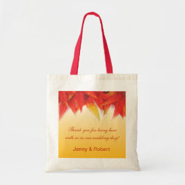 かわいらしエレガント秋の結婚式感謝していー トートバッグ