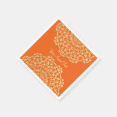 かわいらしエレガント金ゴールドレースのよう パターン(の模様が)ある スタンダードカクテルナプキン (角)