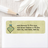 かわいらしオーナメント差出人住所ラベル ラベル (インサイチュ)