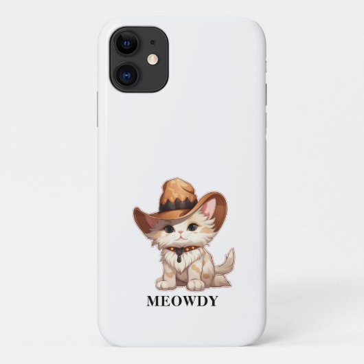 かわいらしオーバーロードMeowdy Western Cat Case-Mate iPhoneケース (裏面)