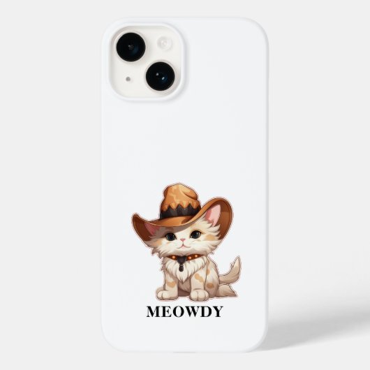 かわいらしオーバーロードMeowdy Western Cat Case-Mate iPhoneケース (裏面)