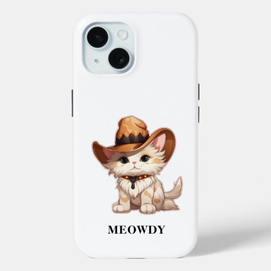 かわいらしオーバーロードMeowdy Western Cat Case-Mate iPhoneケース (裏面)