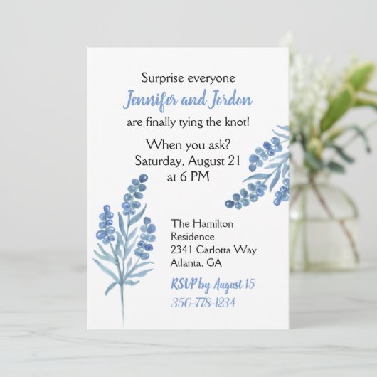 かわいらしカジュアル結婚式招待状 招待状 (スタンド正面)