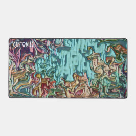 かわいらしカスタマイズカラフルモダン抽象芸術 デスクマット