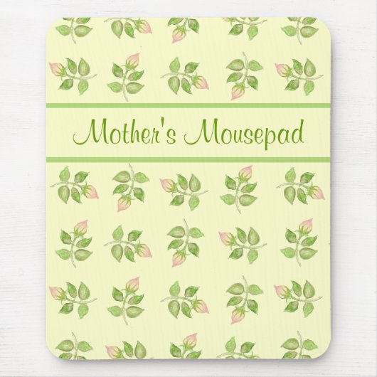 かわいらしカスタムマウスパッドノスタルジックローズブズ マウスパッド (正面)