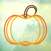 かわいらしカボチャSハッピー感謝祭!!!ウィンドウサイン ウィンドウサイン (シート3)