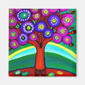 かわいらしカラフルお洒落フォーク マグネット (正面)