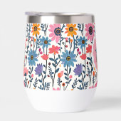 かわいらしカラフルお洒落花モノグラムの類 (右面)