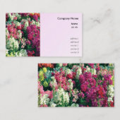 かわいらしカラフルの花 名刺 (正面/裏面)