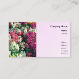 かわいらしカラフルの花 名刺