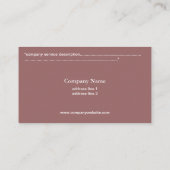 かわいらしカラフルの花 名刺 (裏面)