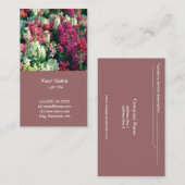 かわいらしカラフルの花 名刺 (正面/裏面)