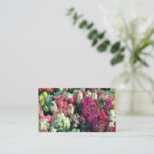 かわいらしカラフルの花 名刺 (スタンド正面)