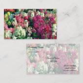 かわいらしカラフルの花 名刺 (正面/裏面)