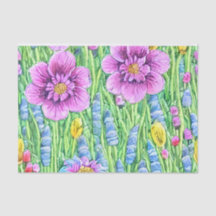 かわいらしカラフルサマーガーデンピンクフローラ誕生日