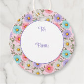 かわいらしカラフルデイジー フェイバータグ (正面)