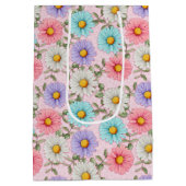 かわいらしカラフルデイジー ミディアムペーパーバッグ (裏面)