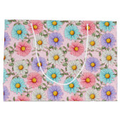 かわいらしカラフルデイジー ラージペーパーバッグ (裏面)