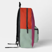 かわいらしカラフルモダン名前をカスタムする プリントバックパック (左)