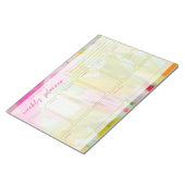 かわいらしカラフル抽象芸術週間プランナーメモ帳 ノートパッド (アングル)