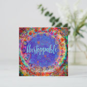 かわいらしカラフル止めやる気を起こさせるず電話 サンキューカード (スタンド正面)