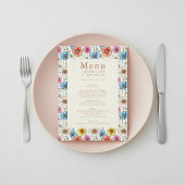 かわいらしカラフル結婚のメニュー メニュー