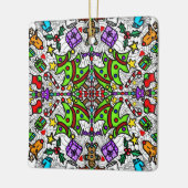 かわいらしカラフル聖降誕曼荼羅 セラミックオーナメント (左)
