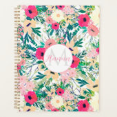 かわいらしカラフル花植物学 プランナー手帳 (正面)