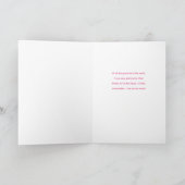 かわいらしカラフル花模様写真おばあちゃん誕生日 カード (内部)