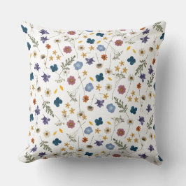 かわいらしカラフル野ガーリー花フローラ クッション