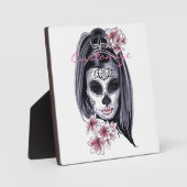 かわいらしカーニバルマスク女性スカルサンダー_コーブ フォトプラーク (正面)