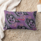 かわいらしカーニバルマスク女性スカルサンダー_コーブ ランバークッション (ブランケット)