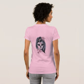 かわいらしカーニバルマスク女性スカルサンダー_コーブ Tシャツ (裏面フル)