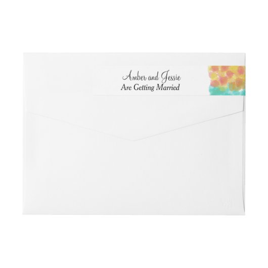 かわいらしガアッシュ水結婚色 ラップアラウンドラベル (裏面)