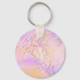 かわいらしガーリーグリッターピンク金ゴールドアニマルプリントグラム キーホルダー