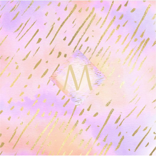 かわいらしガーリーグリッターピンク金ゴールドアニマルプリントグラム シール (正面)