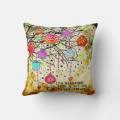 かわいらしクリスマスオーナメントのカラフル吸光度 クッション (裏面)