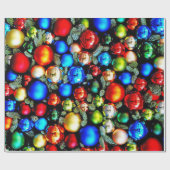 かわいらしクリスマスオーナメント ラッピングペーパー (フラット)