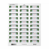 かわいらしクリスマスツリーの装飾 ラベル (フルシート)