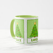 かわいらしクリスマスツリー マグカップ (正面左)